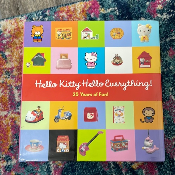 "Hello Kitty Hello Everything: 25 Years of Fun!" Hardcover - Picture 1 of 7